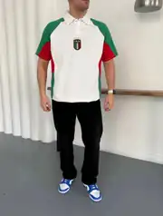 Üç Renk Panelli Polo Tişört 3
