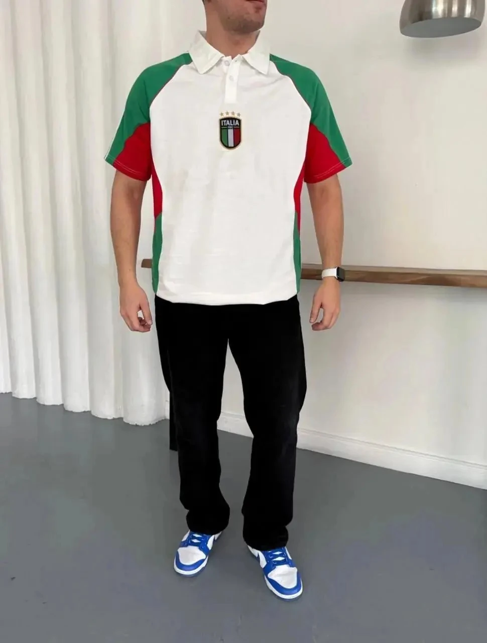 Üç Renk Panelli Polo Tişört 3