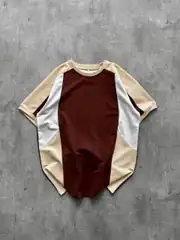 Parçalı Oversize T-shirt 1