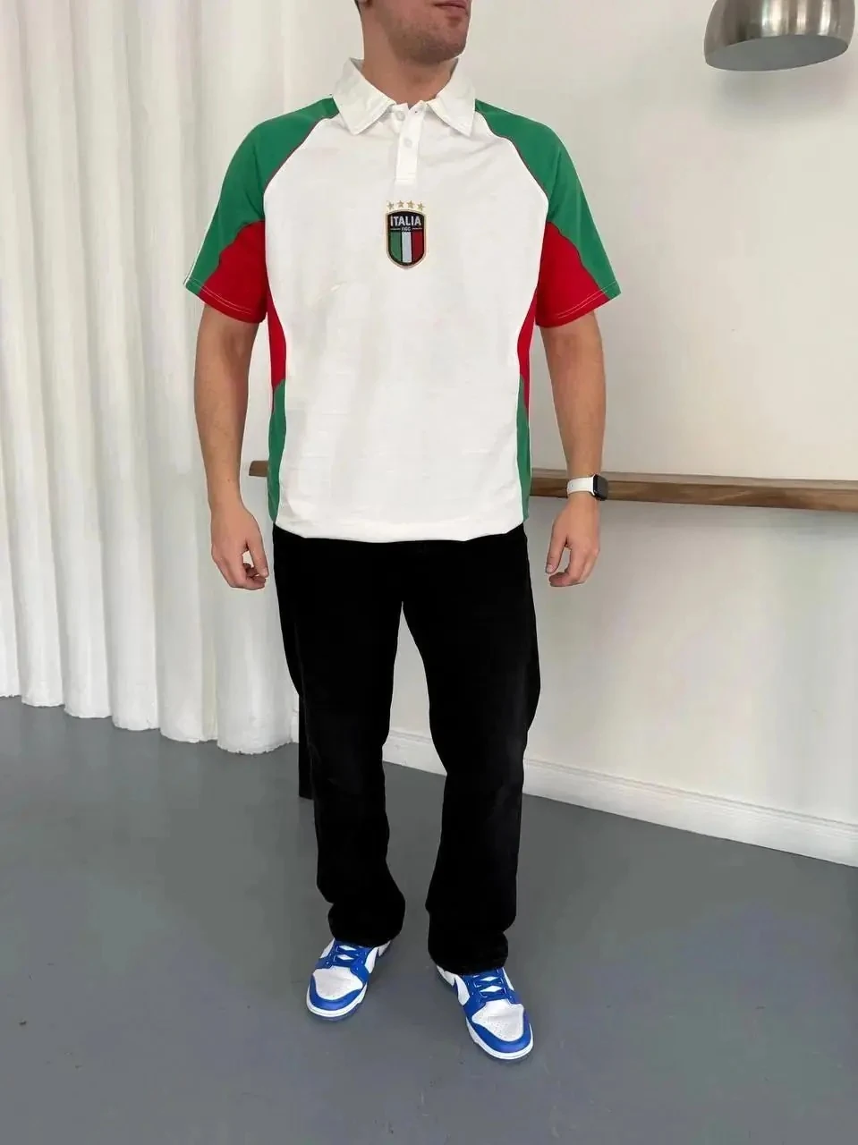 Üç Renk Panelli Polo Tişört 5