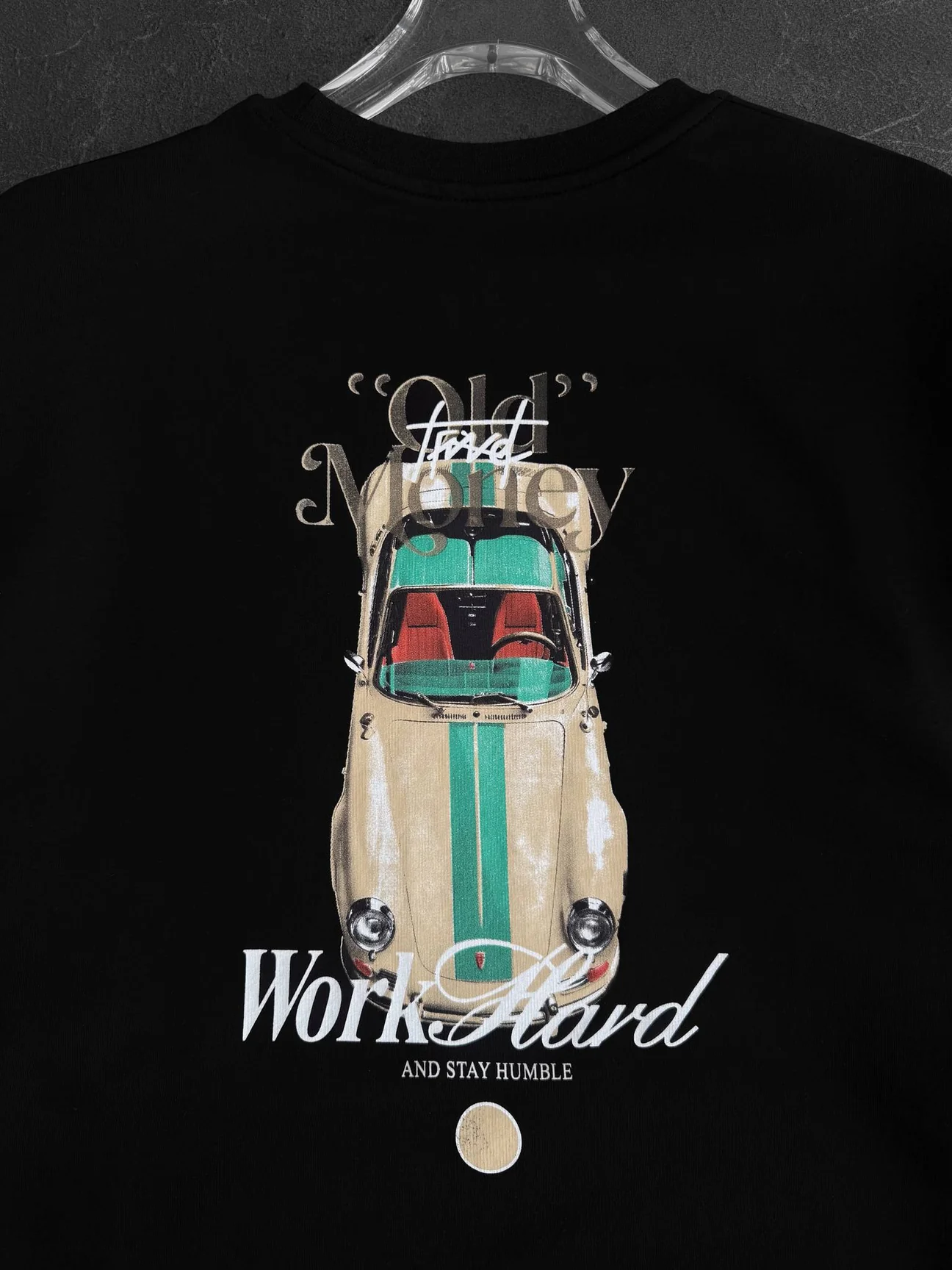Work Hard Oversize T-shirt - Siyah