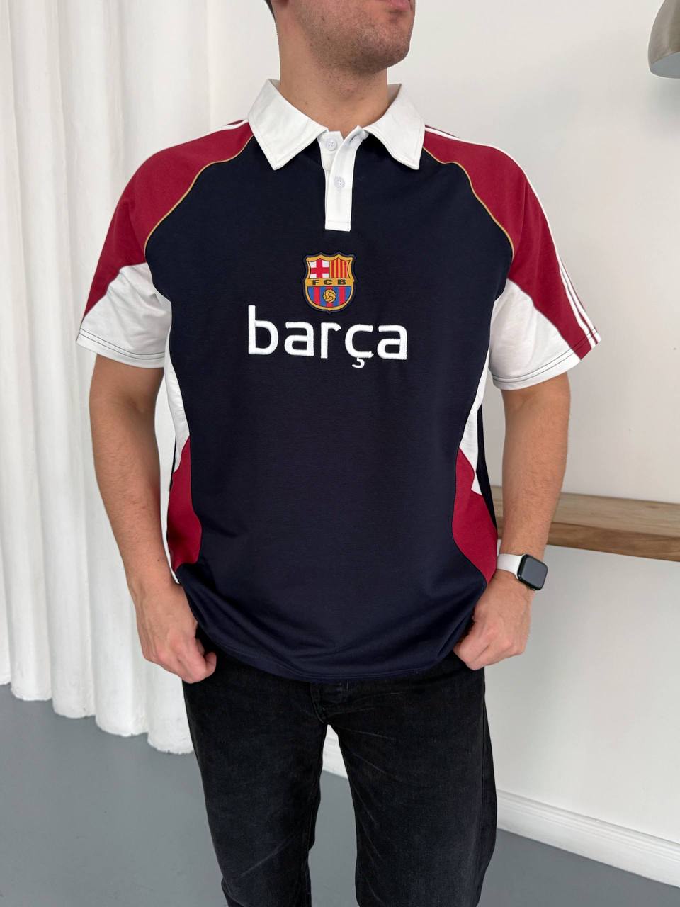 Barça Polo Yaka Oversize T-shirt 2