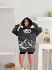 The Nrt Fce Oversize Yıkamalı Hoodie 4