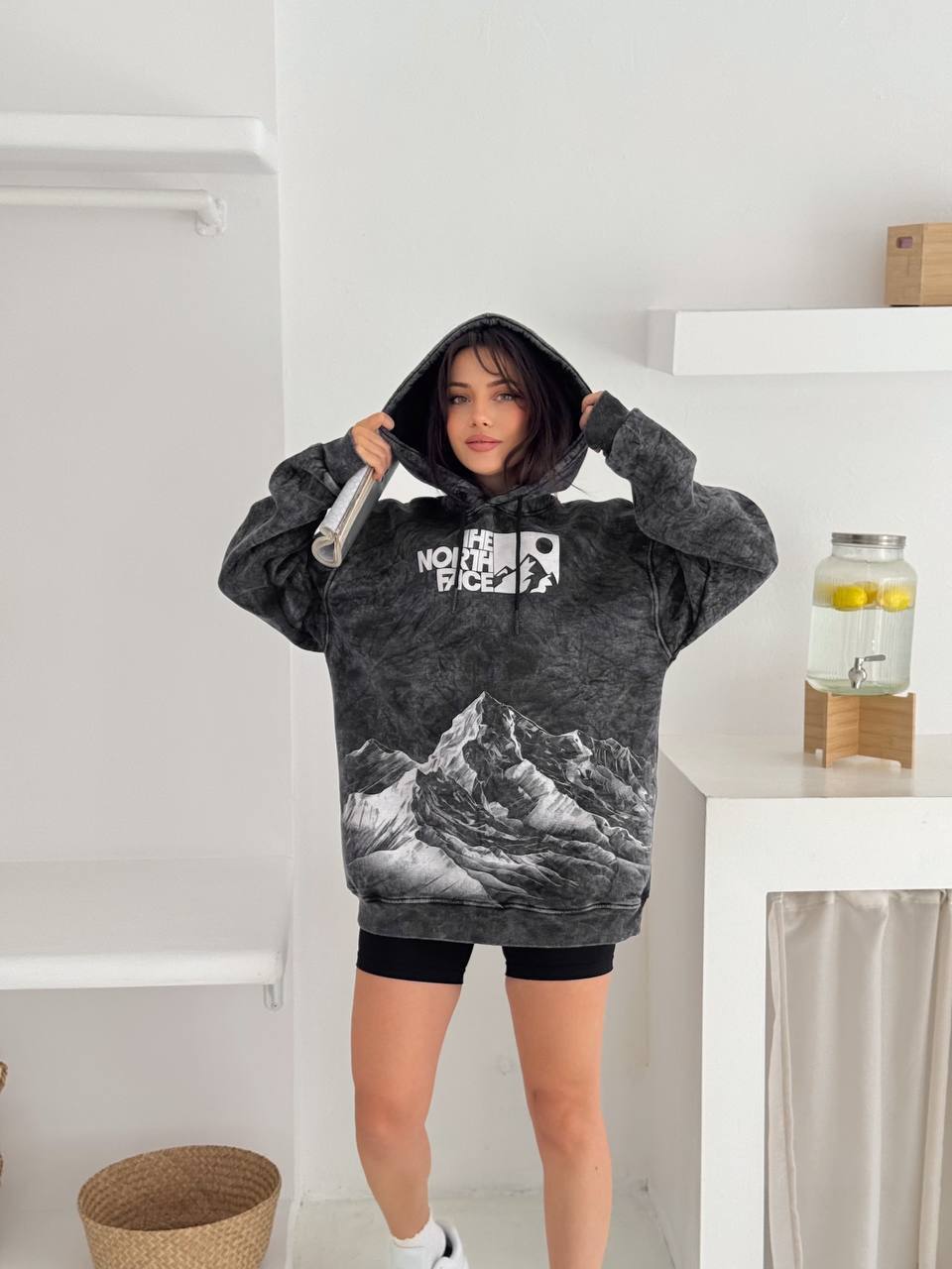 The Nrt Fce Oversize Yıkamalı Hoodie 4
