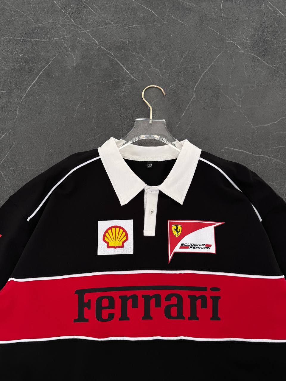 Ferrari Polo Yaka Oversize T-shirt 2