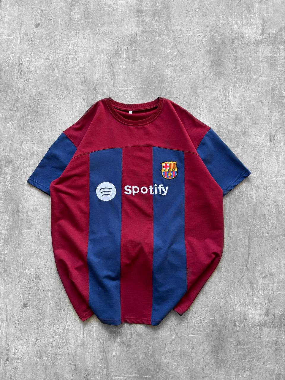 Sptfy Barça Bordo Mavi Oversize T-shirt 1