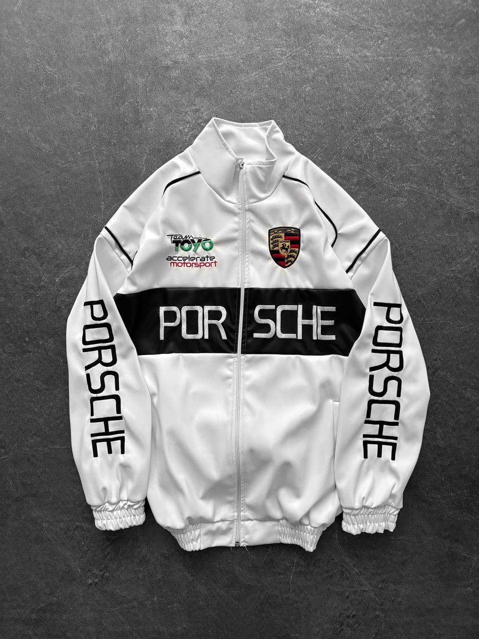 Prshce Bomber Ceket - Beyaz